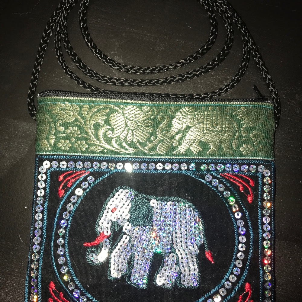 Adorable Elephant Crossbody Bag with Small Bells